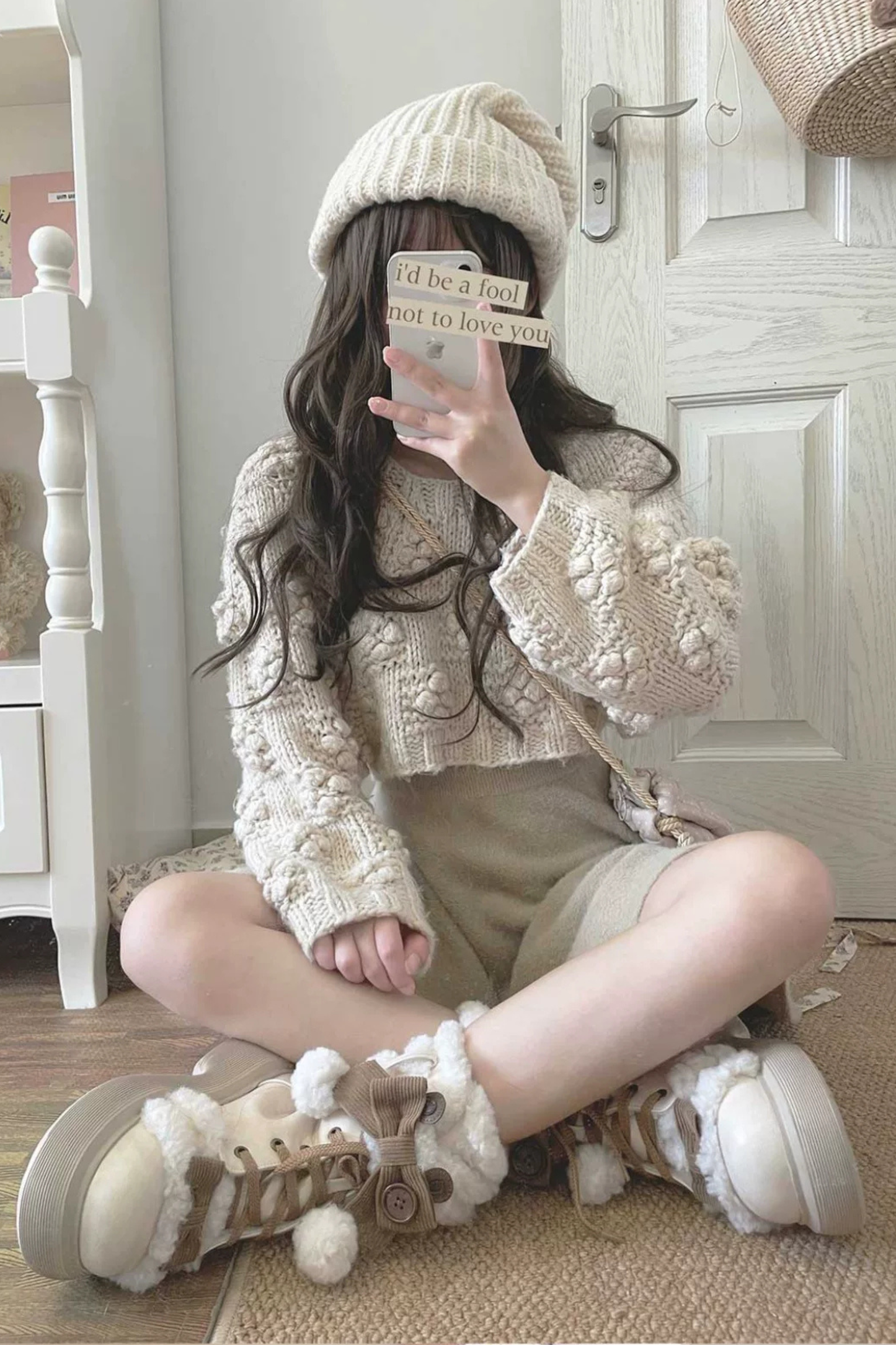 シープパフスノーブーツ