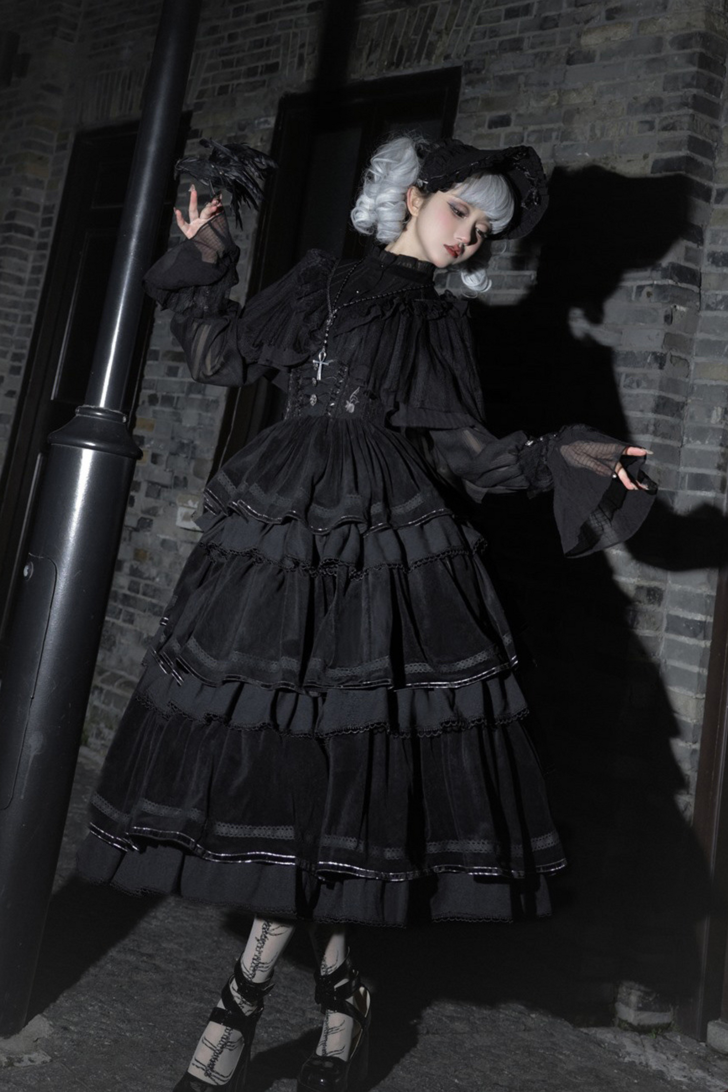 【予約商品】ロリータシャツ+フィッシュボーンスカート