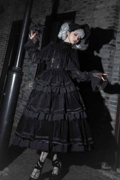 【予約商品】ロリータシャツ+フィッシュボーンスカート