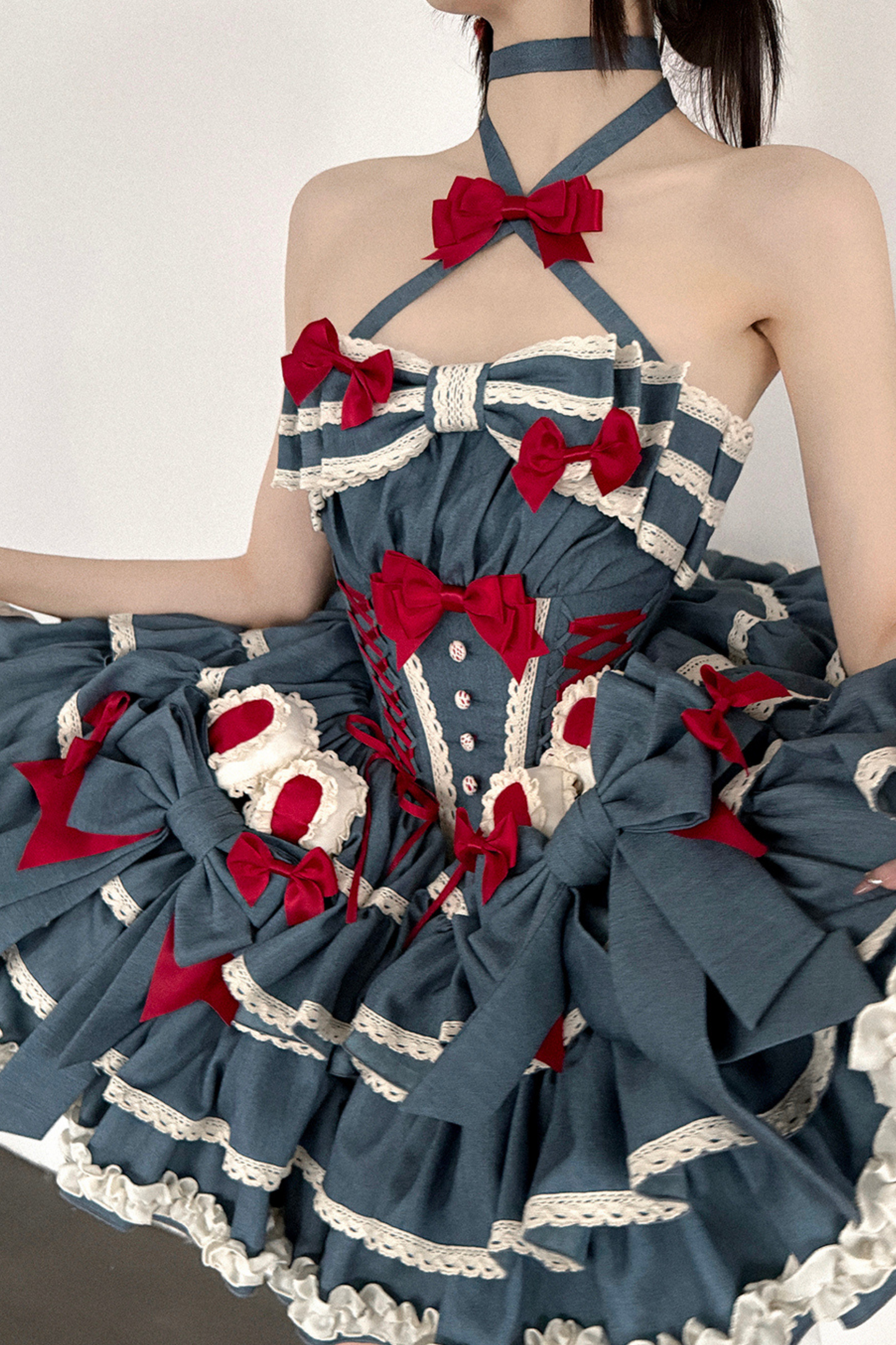 Cherry Rabbit Lolita Dress + Short Cardigan