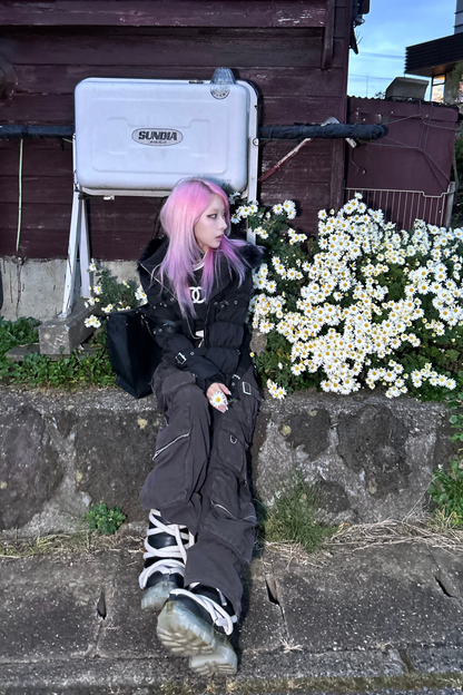 バックルストラップパンクアウター