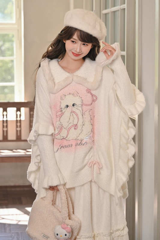 スイートキャットニットセーター