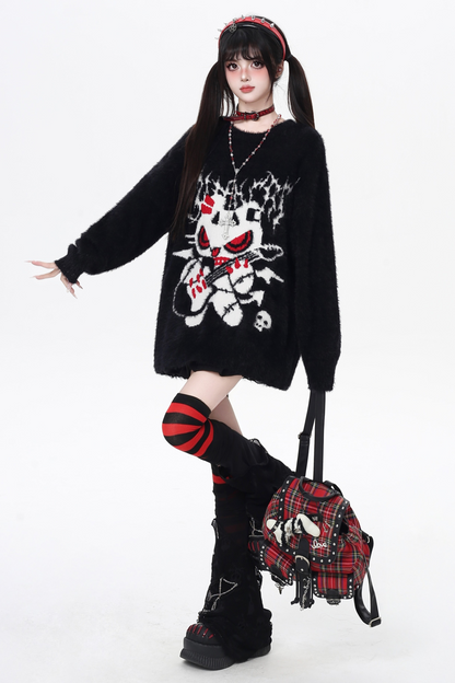 ロックベアルーズクルーネックトップス