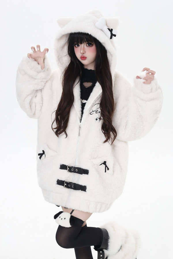 Furrouz Cat Ear Hooded Coat