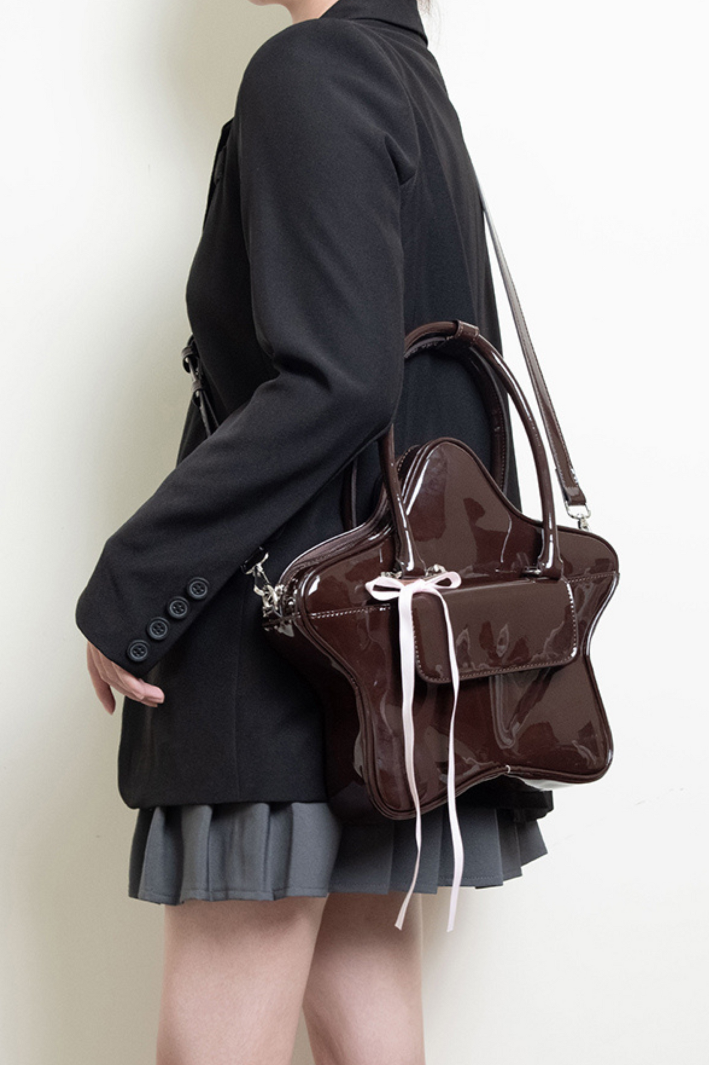 チョコレートスターリボンY2Kバッグ