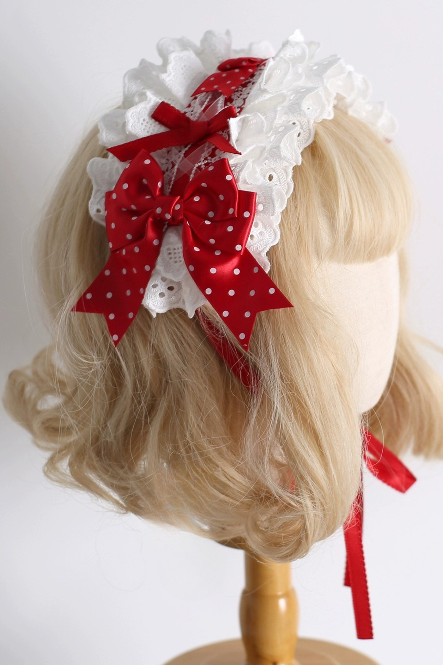 ストロベリードットケーキヘアアクセサリー