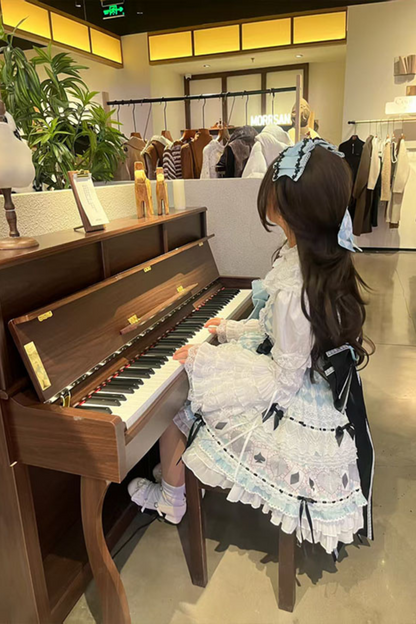 Mint Sweet Suspender Dress + Catsuit + Big Ribbon