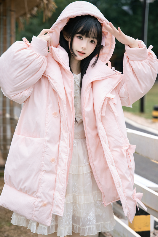 Sweet Hooded Down Jacket