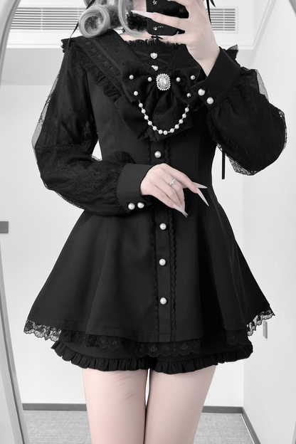 Jen Sweetheart Peplum Top + Shorts