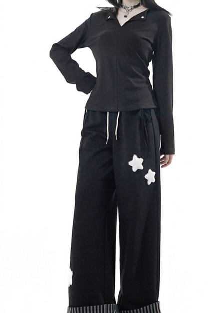 ステッチウエストベーシックトップス