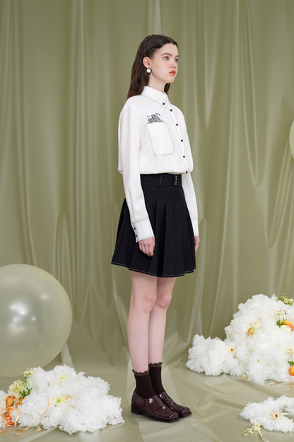 Swan genderless retro shirt