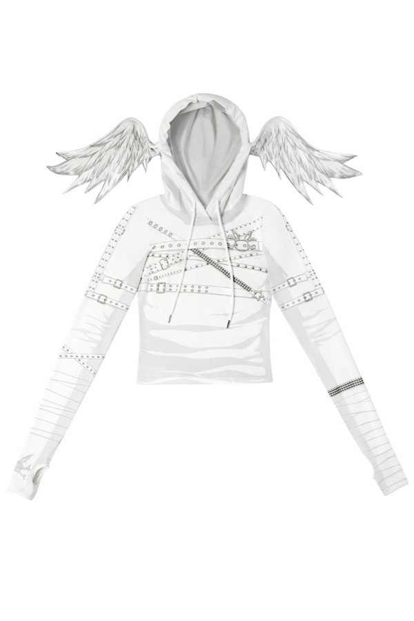 Y2Kエンジェルウィングトップス