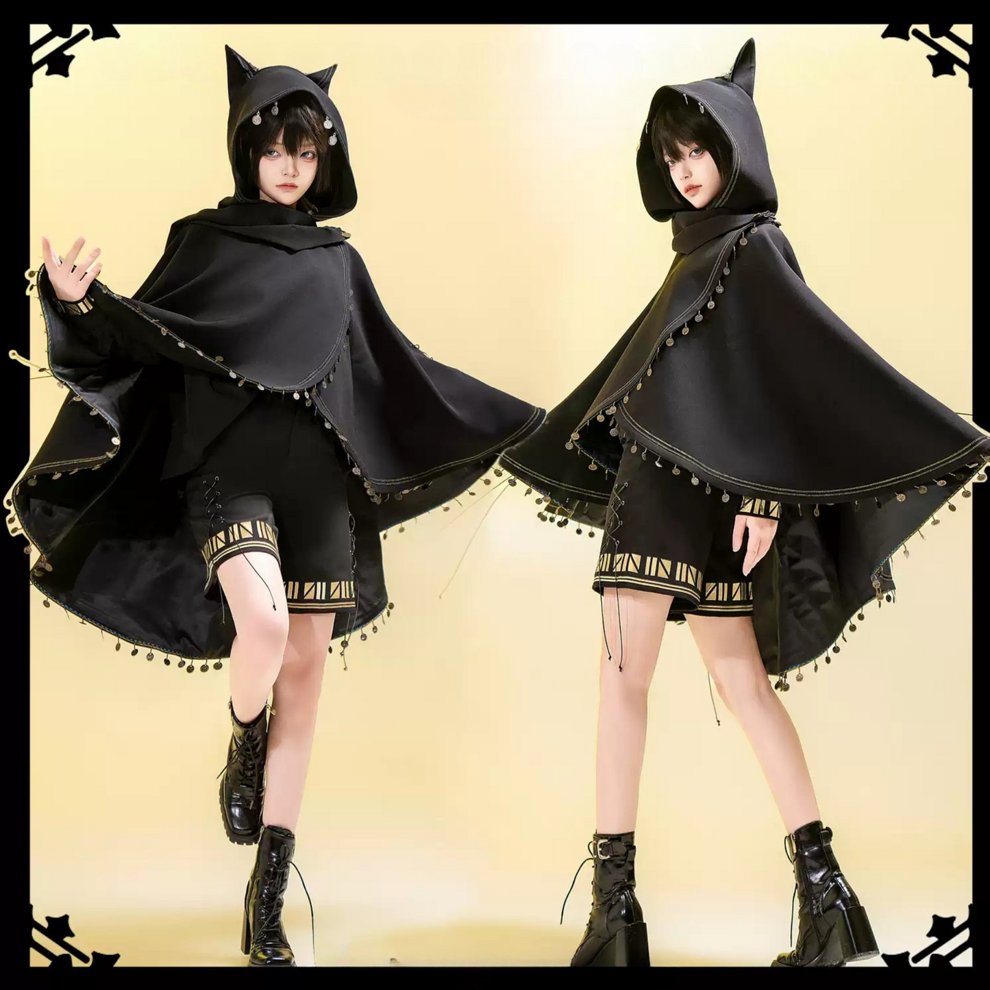 [Mar. 26, 2012 reservation deadline] Black Cat Lolita Prince Series Pharaoh Embroidery Pants