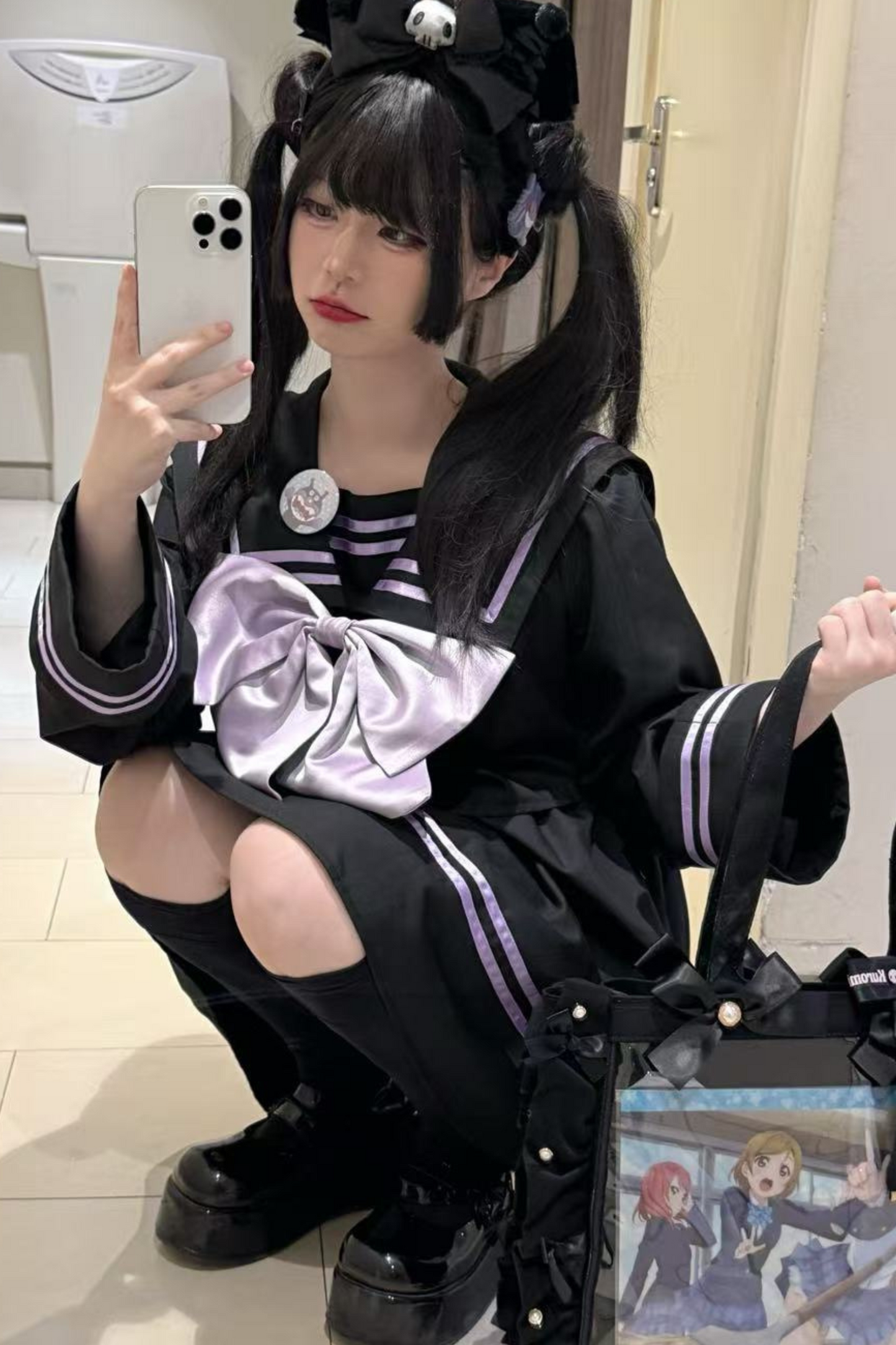 セーラー サブカルチャーワンピース+ビックリボン