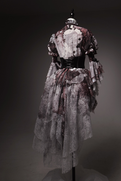 【予約商品】Bloodstainedチュールトレーンコルセットスカート