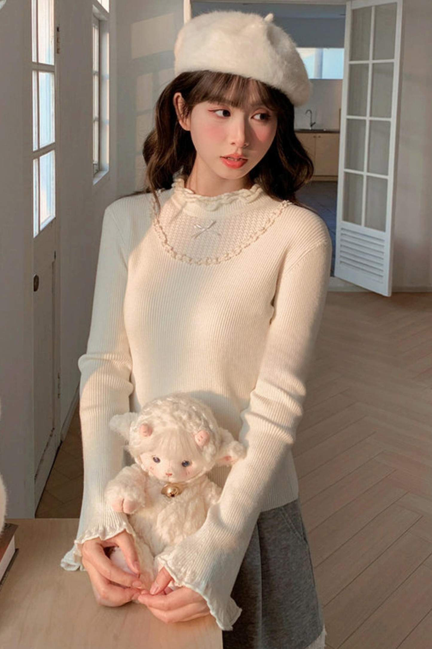 レーストリムリボントップス