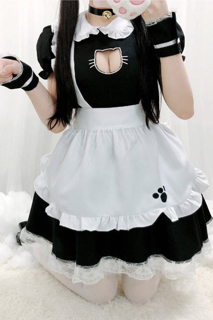 Japanese Light Lolita Maid Dress Set