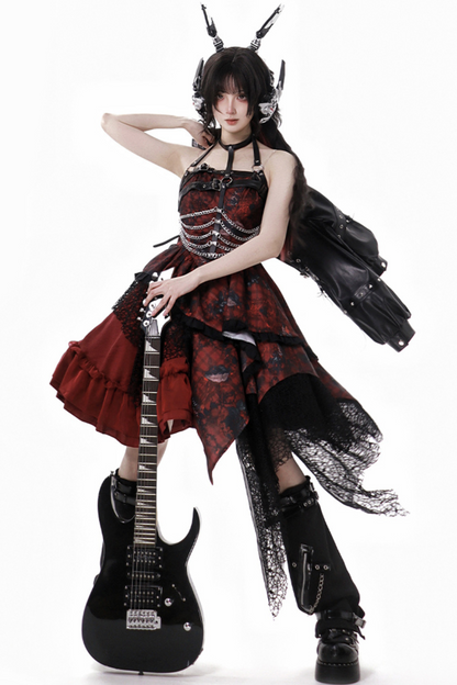 サブカルチャーダークゴシックハンサムセットアップ