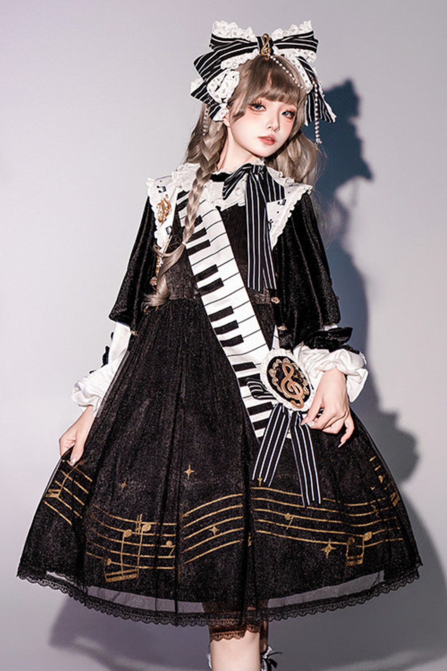 Night Music Lolita Dress + Princess Set + Magic Hat + Headband