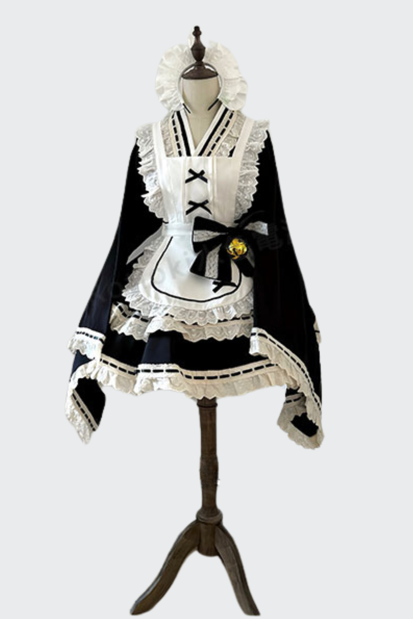 【12月6日予約締切】和ロリメイドドレスセットアップ＋ヘッドバンド