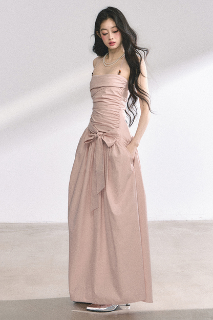 ホルターネックロングドレス