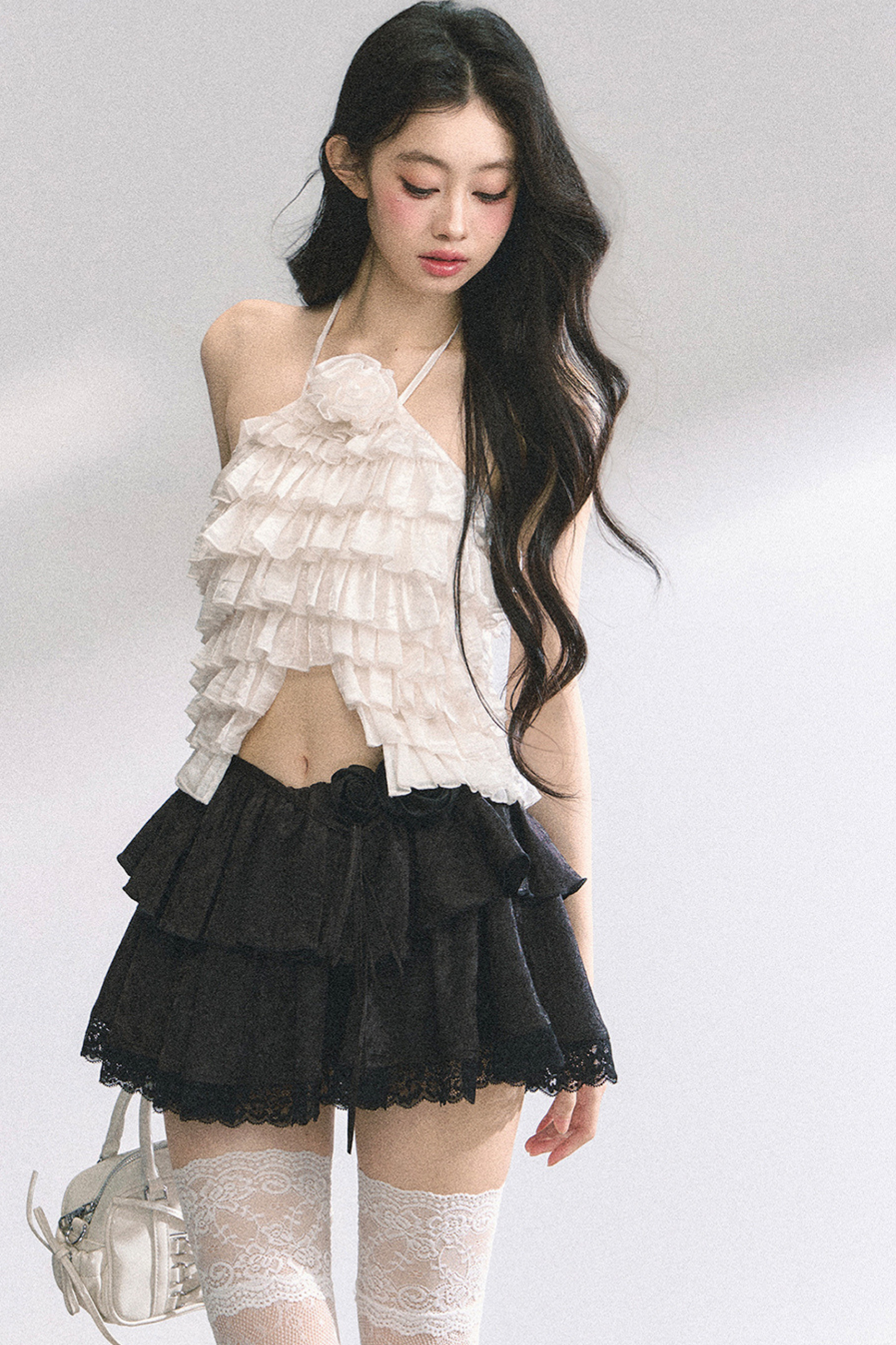 French Lace Tiered Cake Skirt