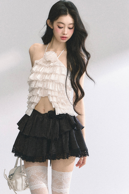 French Lace Tiered Cake Skirt