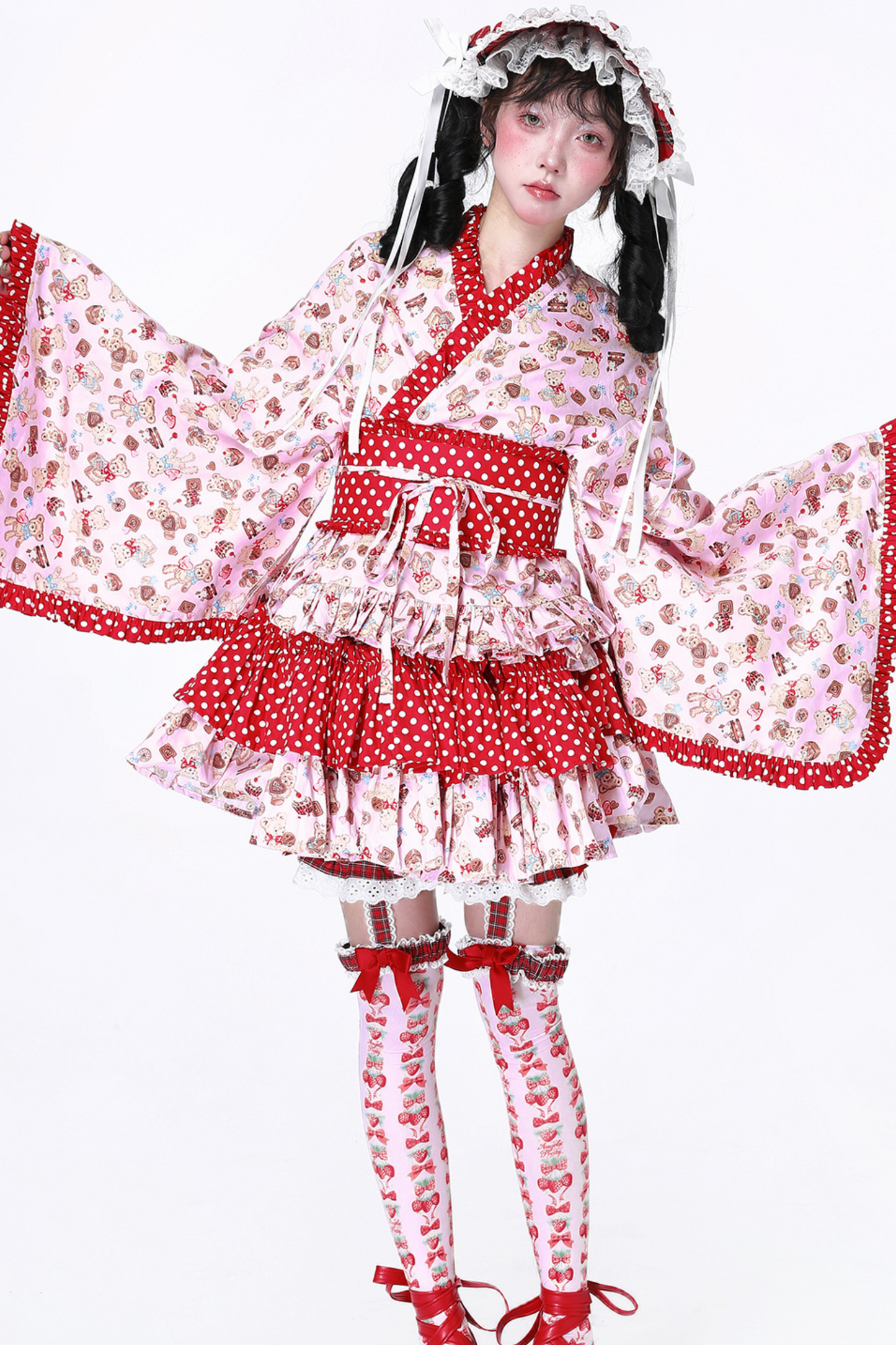 Retro-Pop-Lolita-Kimono-Oberteil