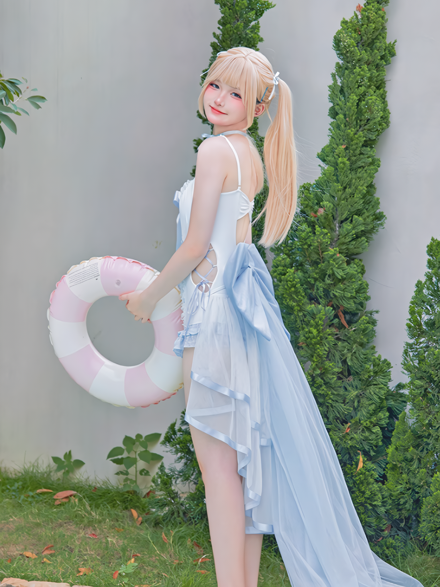 Belchic レースアップ フェアリースイムウェア 水着 数量限定】レースアップビッグリボンフェアリースイムウェア