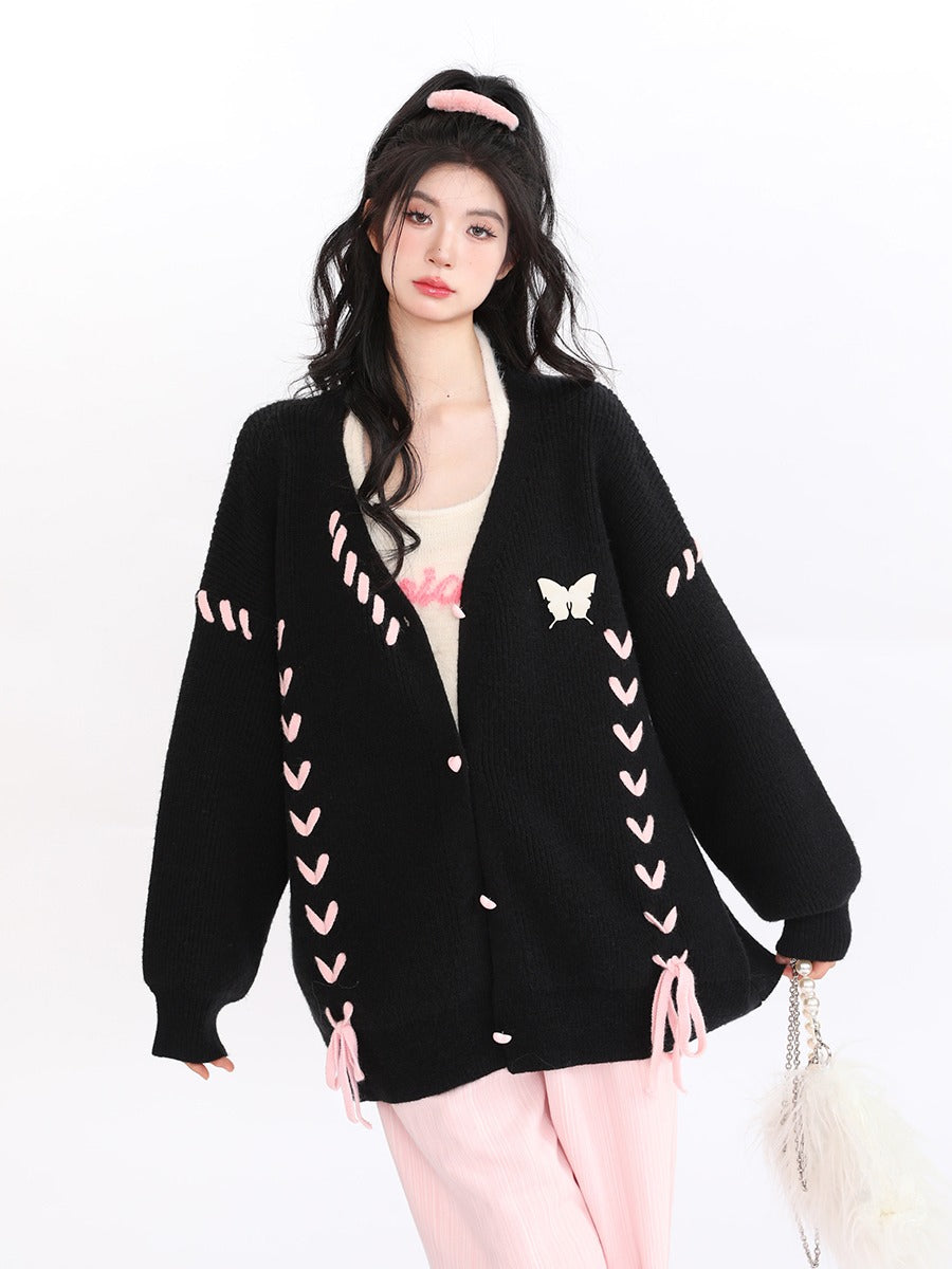 Butterfly Strap Love Cardigan