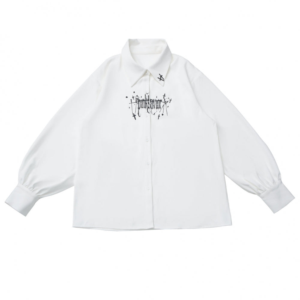 Dark Knight College vest + shirt + suspender skirt + pants + tie