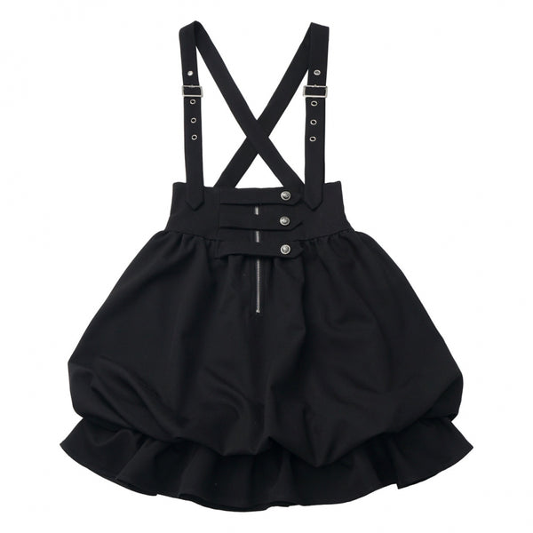 Dark Knight College vest + shirt + suspender skirt + pants + tie