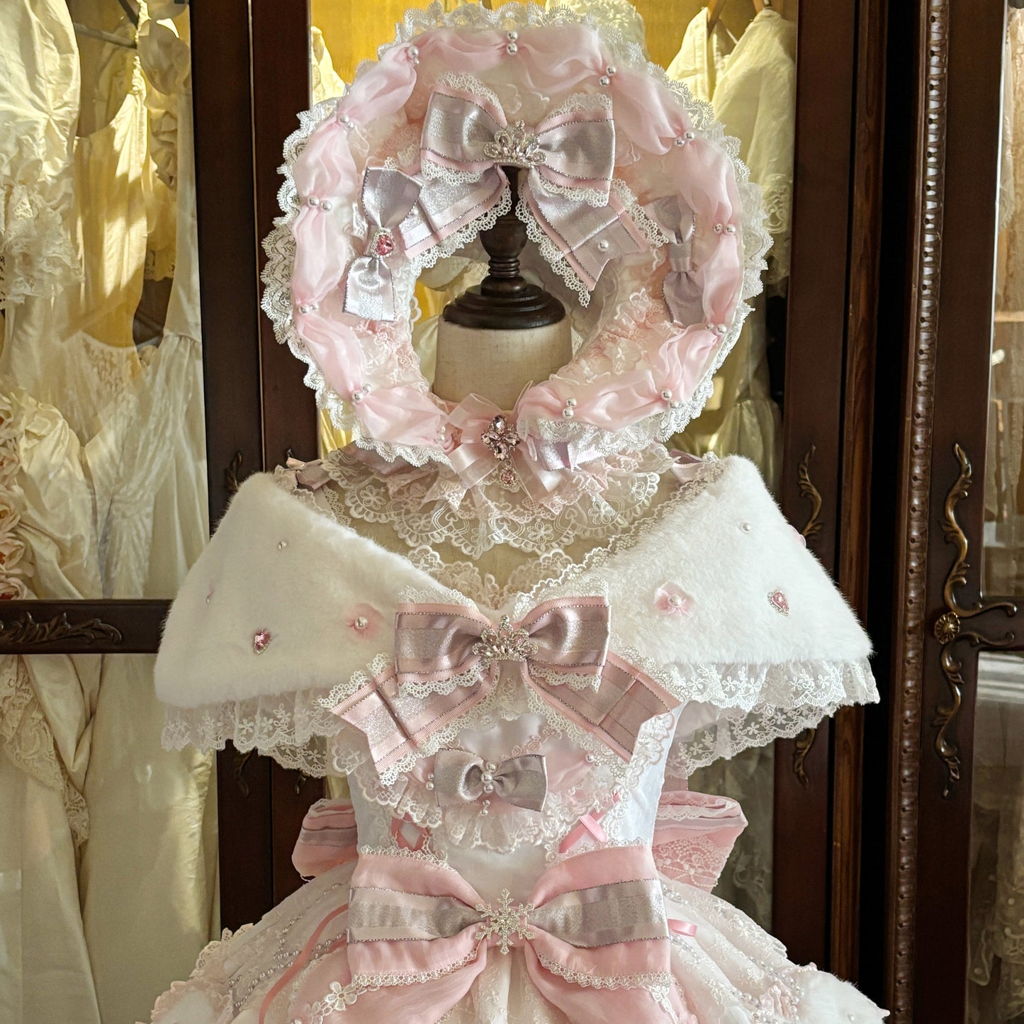 【2月26日予約締切】ドールロリータエレガントジュエルプリンセスドレス＋ファードレスコンプリートセット