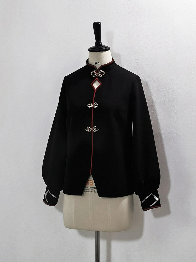 【12月26日予約締切】マウンテンゴーストチャイナプリンスフーディージャケットスーツ＋タッセルネックレス