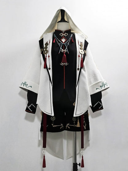 【12月26日予約締切】マウンテンゴーストチャイナプリンスフーディージャケットスーツ＋タッセルネックレス