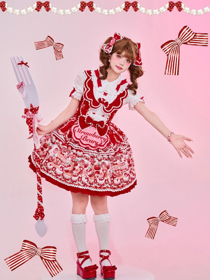 ベアリングストロベリーガーデンエプロンドレスフルセット