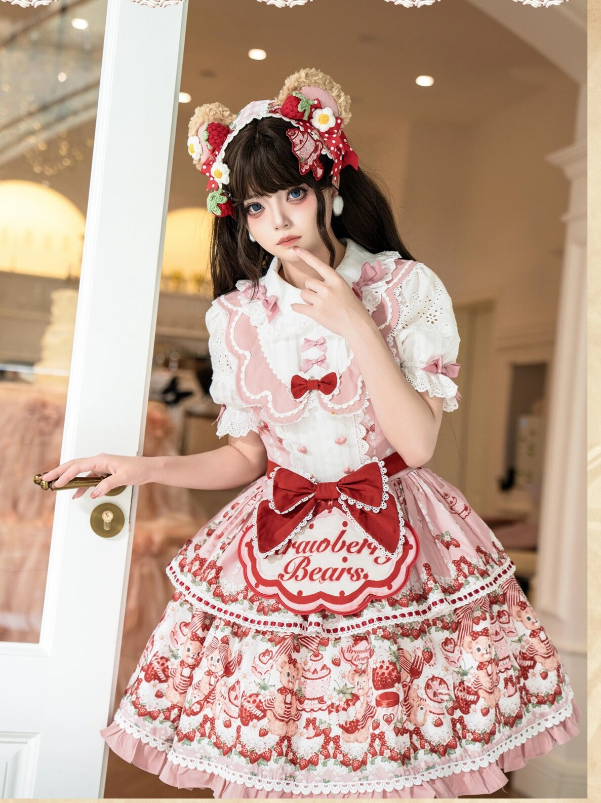 ベアリングストロベリーガーデンエプロンドレスフルセット