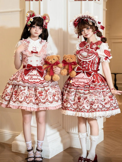 ベアリングストロベリーガーデンエプロンドレスフルセット