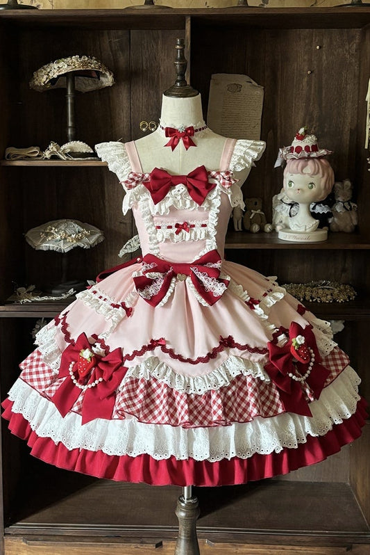 【12月19日予約締切】ベリーアンドショコラスイートロリータサスドレス