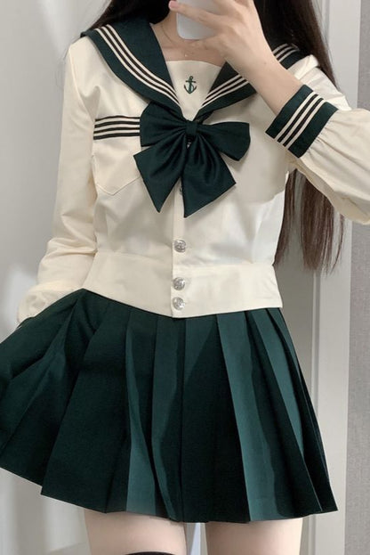 JKシリーズセーラー服+プリーツスカート