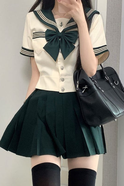 JKシリーズセーラー服+プリーツスカート