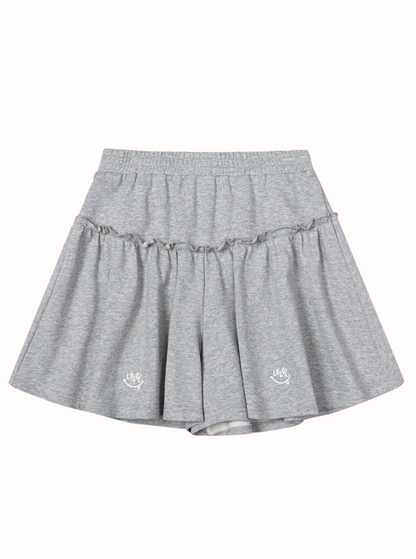 Casual Knit Sports Culottes