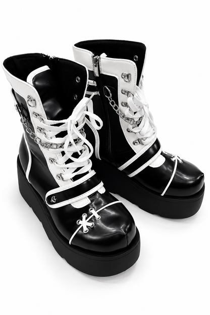 Gothic Punk Platform Martin Boots