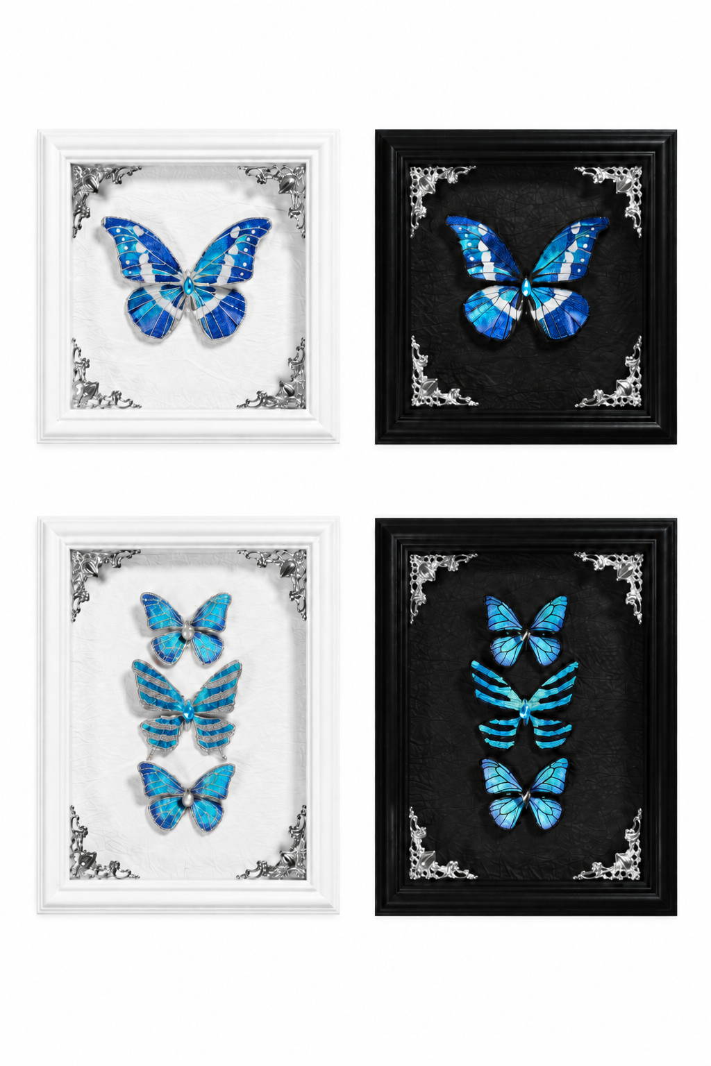 [Vorbestellschluss: 10. Monat, 14. Tag] Schwarz/Weiß Gothic-Lolita-Schmetterlingsschleifen-Serie Accessoires(Haube/Spitzen-Kopfschmuck KC/KC/4 Arten von Fotorahmen/Fotorahmen-Set)