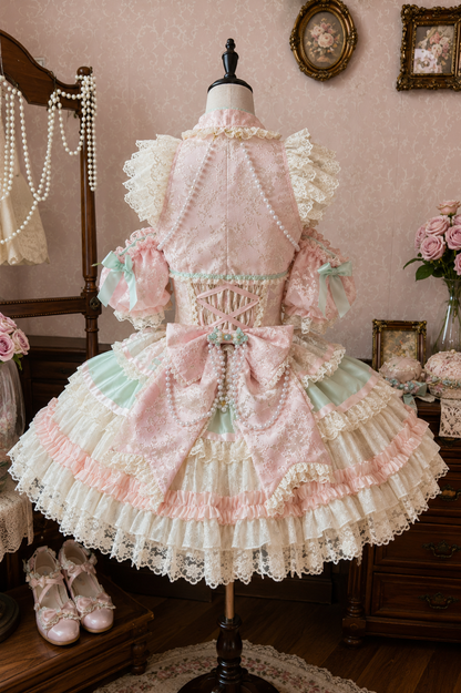 Traum-China-Ballerina-Lolita-Kleid + Accessoires