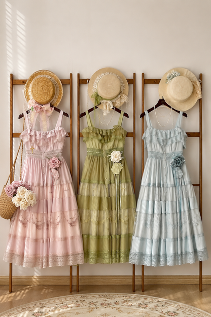 [Vorbestellfrist 22. Juni] Accessoires der Serie mit floraler Stickerei (nur für Käuferinnen des Kleides)