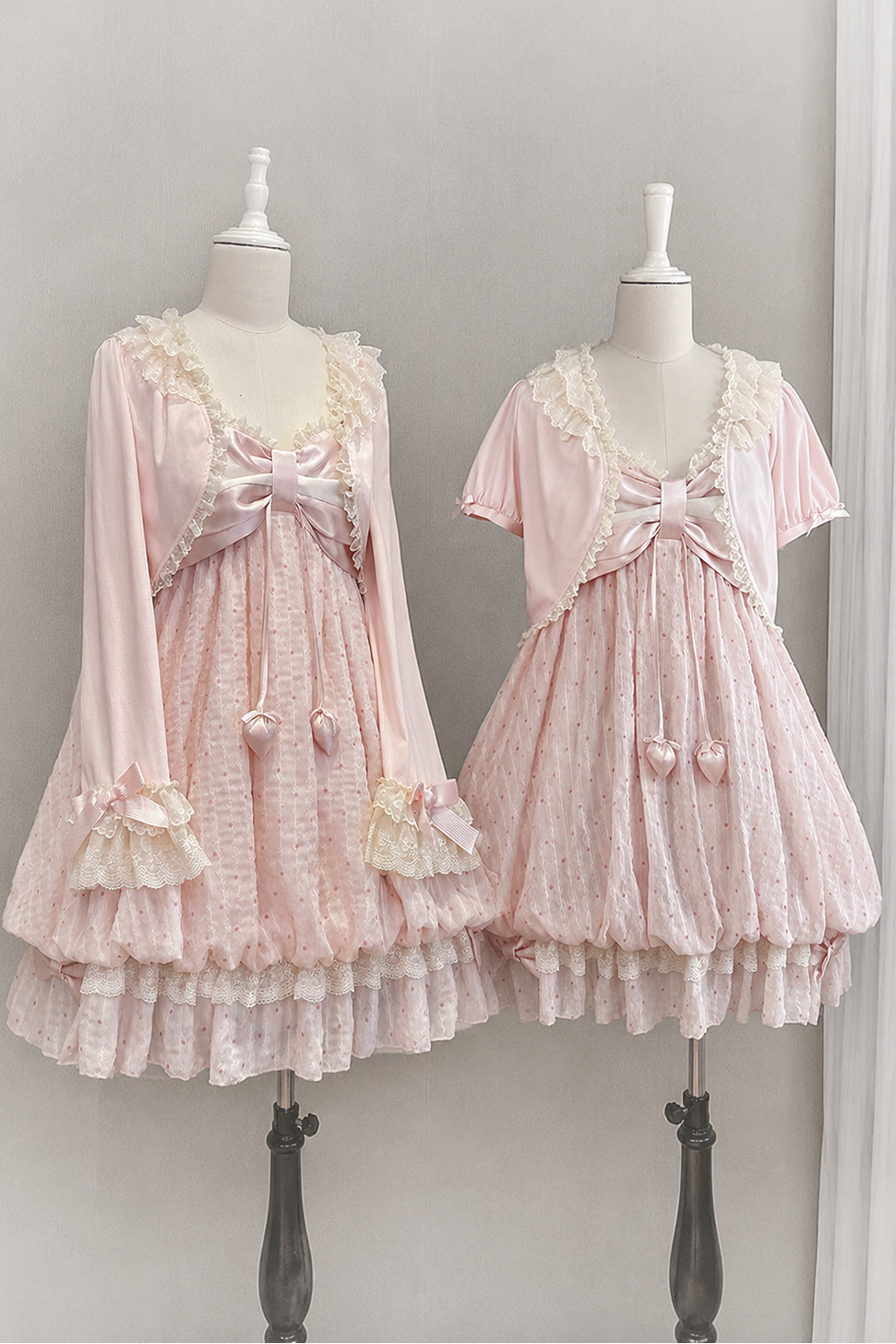 [Pre-order Deadline: May 29] Romantic Fairy Pink Lace Ribbon Cardigan