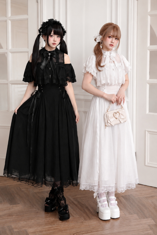ゴシックお嬢様レースワンピース+アクセサリー