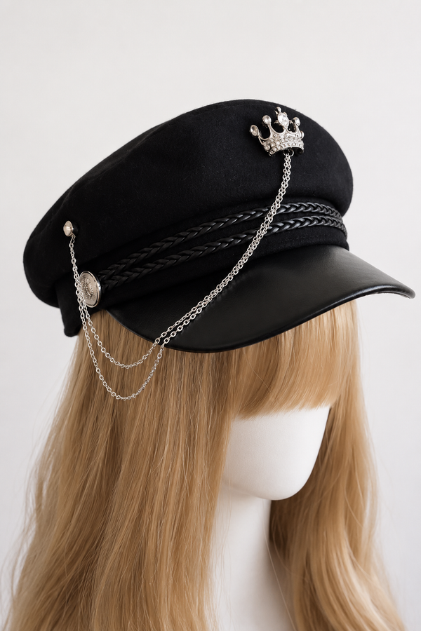 チェーンモチーフキャスケット【Crown・Marine・Wing】