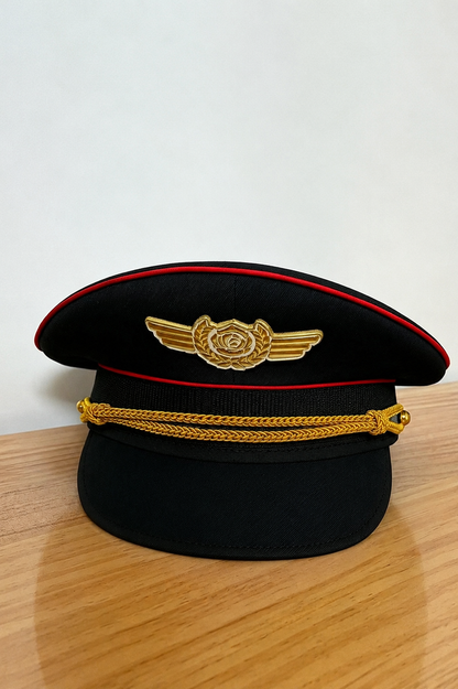 【9月13日予約締切】Black Red Military Ruffle Lolita Series Accessories (Officer cap ・ Leg covers ・ Sash)